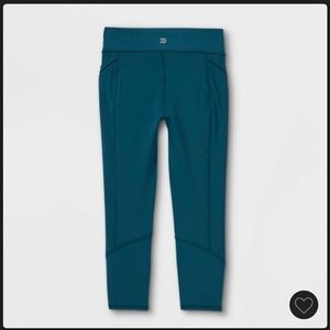 Girls’ Side Pocket Cropped Leggings - Size M (7/8)